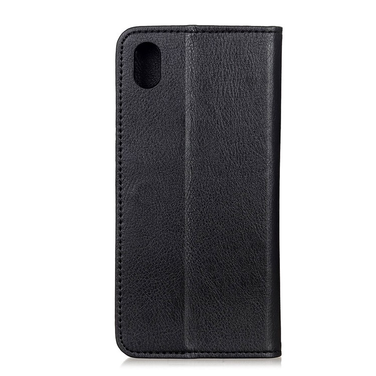 Auto-absorbed Split Leather Wallet Phone Shell for Huawei Y5 (2019) - Black-7