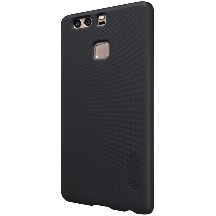 NILLKIN Super Frosted Shield PC Hard Case for Huawei P9 with Screen Protector - Black-3