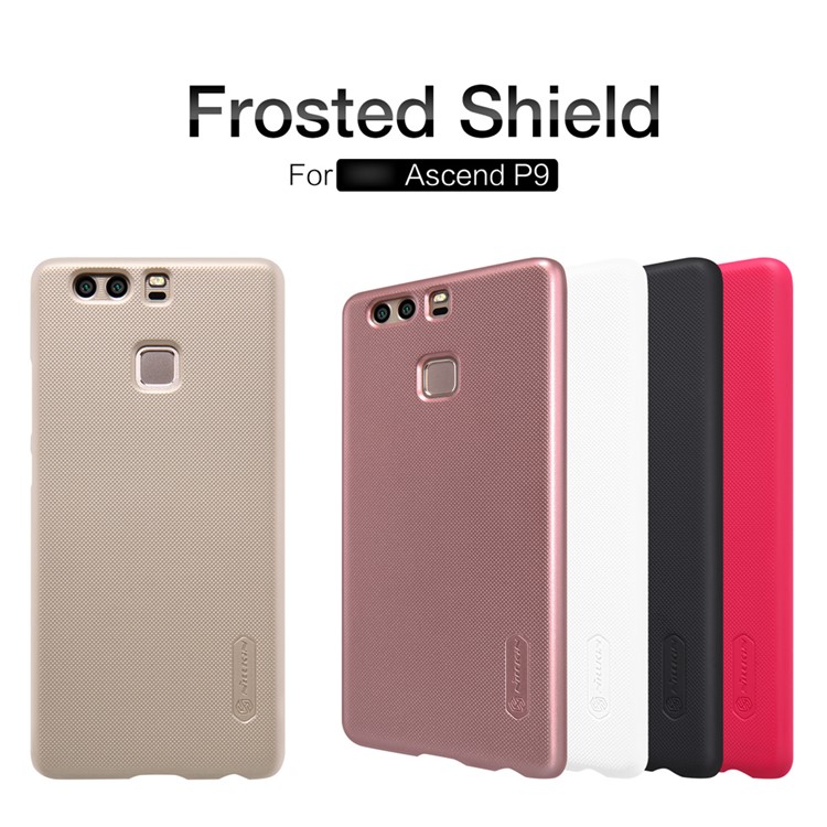 NILLKIN Super Frosted Shield PC Hard Case for Huawei P9 with Screen Protector - Black-7