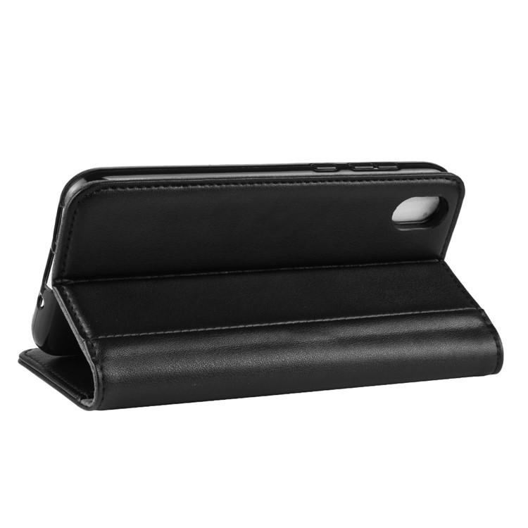 Split Leather Mobile Phone Case Cover for Huawei Y5 (2019) - Black-7