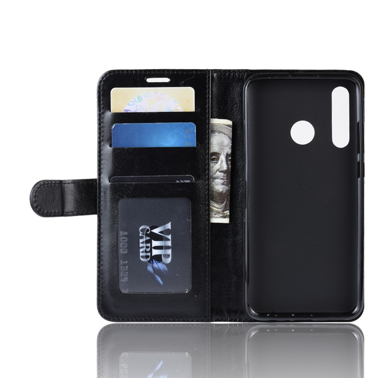 Crazy Horse PU Leather Stand Wallet Flip Case for Huawei P Smart Plus 2019 / Enjoy 9s - Grey-5