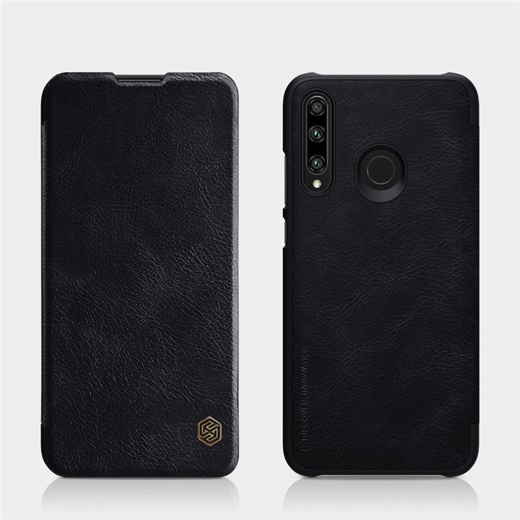 NILLKIN Qin Series Card Holder Leather Protector Cover for Huawei Honor 20i / Honor 10i - Black-1