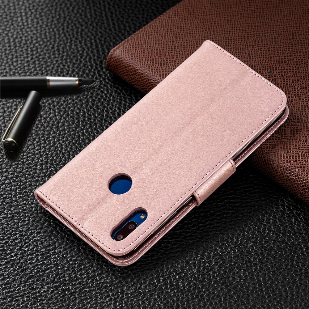 Impressum Butterfly Leder Brieftasche Für Huawei Y7 (2019) / Y7 Prime (2019) - Roségold-5