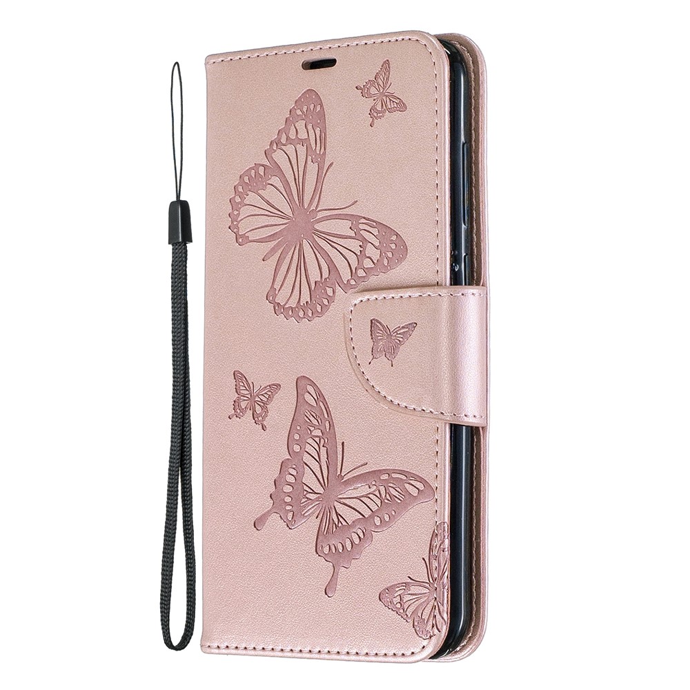 Impressum Butterfly Leder Brieftasche Für Huawei Y7 (2019) / Y7 Prime (2019) - Roségold-6