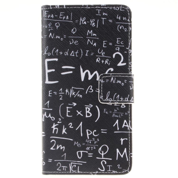 Pattern Printing Leather Wallet Case Cover for Huawei P9 Lite - Mathematics Formula-1