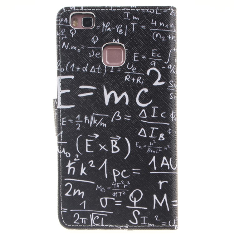 Pattern Printing Leather Wallet Case Cover for Huawei P9 Lite - Mathematics Formula-2