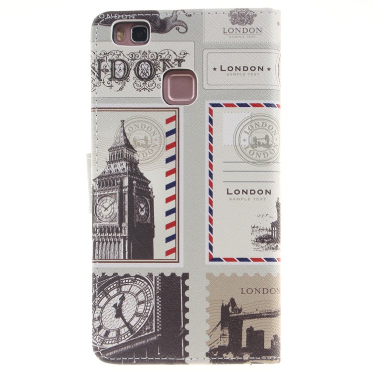 Pattern Printing Leather Wallet Flip Shell for Huawei P9 Lite - British Feature-2