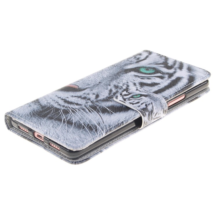 Wallet Leather Stand Case for Huawei P9 Lite - Fierce Tiger-3