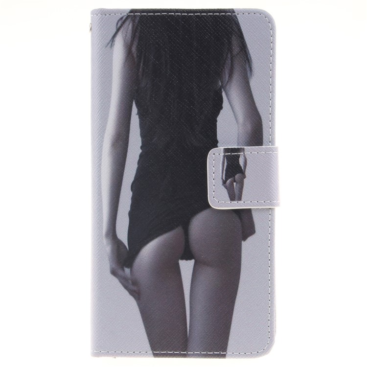 Magnetic Leather Stand Cover for Huawei P9 Lite - Sexy Beauty-1