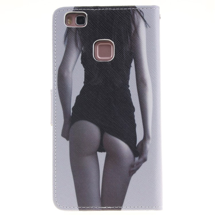Magnetic Leather Stand Cover for Huawei P9 Lite - Sexy Beauty-2