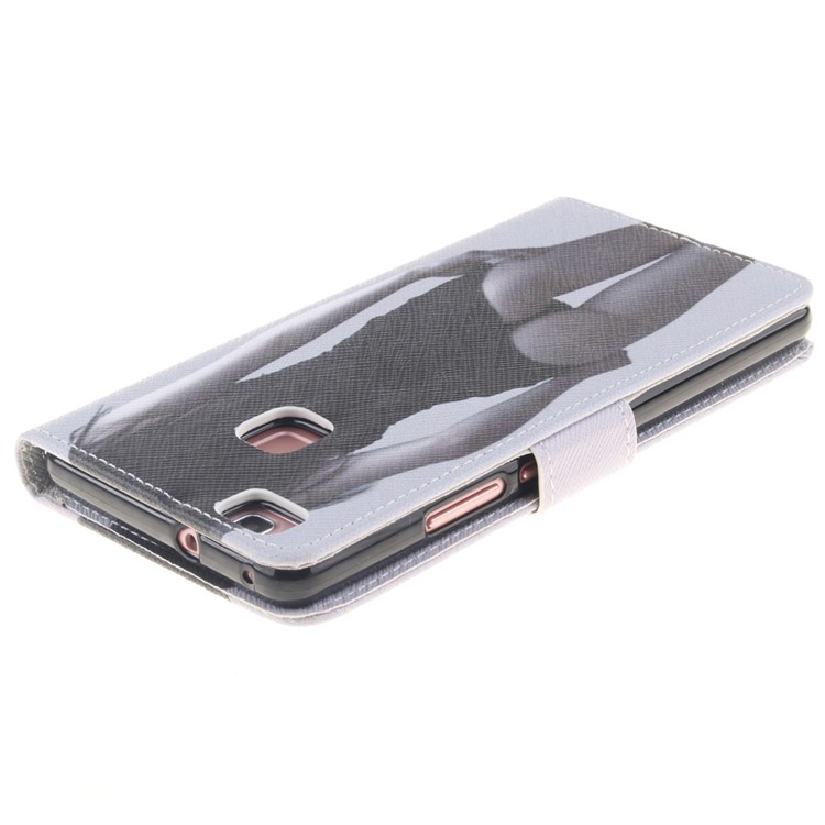 Magnetic Leather Stand Cover for Huawei P9 Lite - Sexy Beauty-4