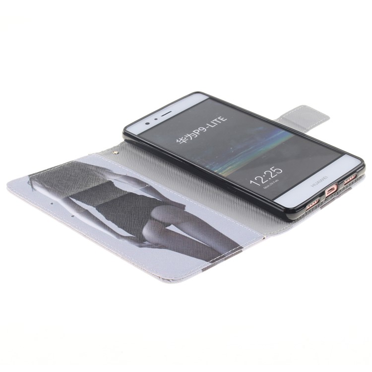 Magnetic Leather Stand Cover for Huawei P9 Lite - Sexy Beauty-7