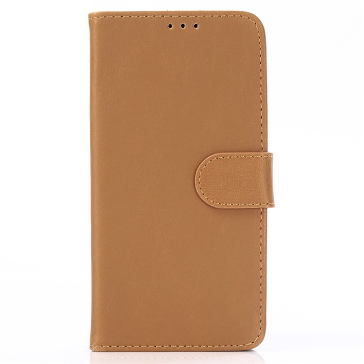 Crazy Horse Texture Retro Leather Flip Case for Huawei Y7 Prime (2019) - Brown-2