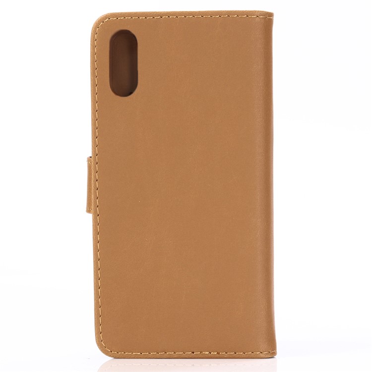 Crazy Horse Texture Retro Leather Flip Case for Huawei Y7 Prime (2019) - Brown-3