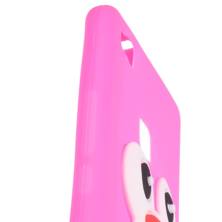 3D Penguin Soft Silicone Phone Cover for Huawei P9 Lite - Rose-3