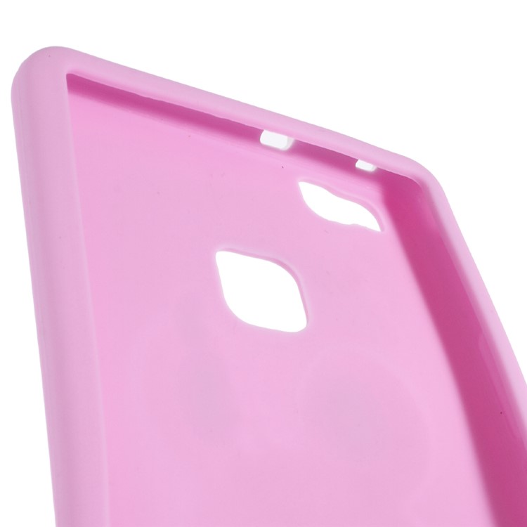 3D Penguin Soft Silicone Skin Case for Huawei P9 Lite - Pink-3
