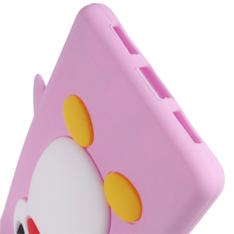 3D Penguin Soft Silicone Skin Case for Huawei P9 Lite - Pink-4
