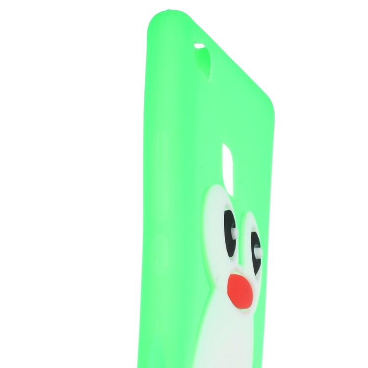 3D Penguin Soft Silicone Skin Shell for Huawei P9 Lite - Green-3