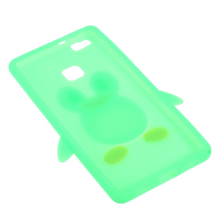 3D Penguin Soft Silicone Skin Shell for Huawei P9 Lite - Green-4
