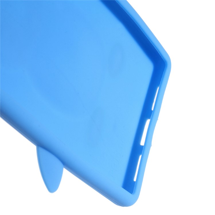 3D Penguin Flexible Silicone Back Case for Huawei P9 Lite - Blue-3