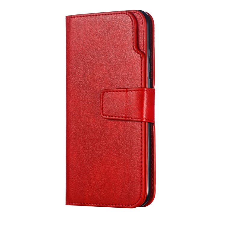 9 Card Slots Crazy Horse Leather Wallet Case for Huawei Y9 (2019)/Enjoy 9 Plus - Red-4