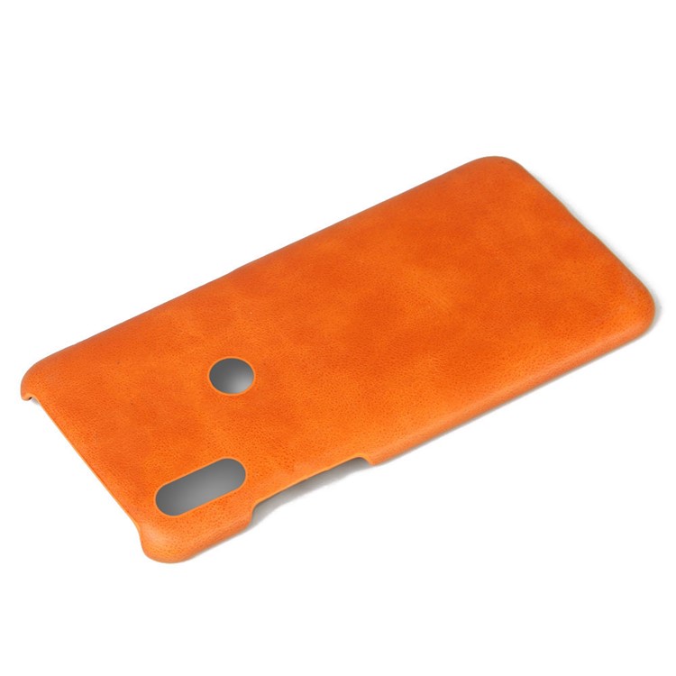 Crazy Horse PU Leather Coated Plastic Case for Huawei Y6 (2019) - Orange-2