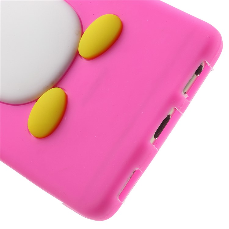 For Huawei P9 3D Penguin Soft Silicone Cover - Rose-7