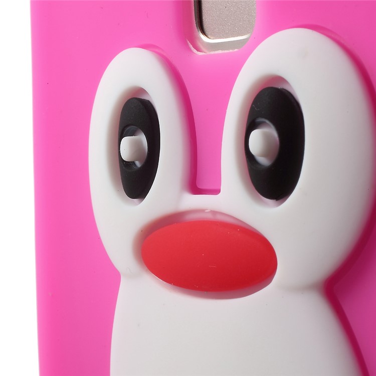 For Huawei P9 3D Penguin Soft Silicone Cover - Rose-8