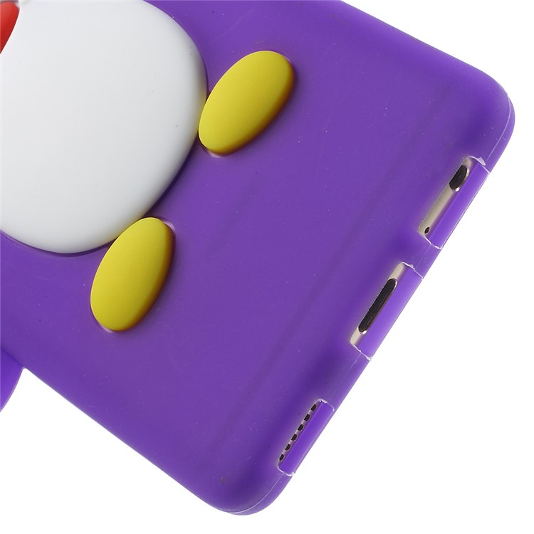 For Huawei P9 3D Penguin Flexible Silicone Skin Shell - Purple-6