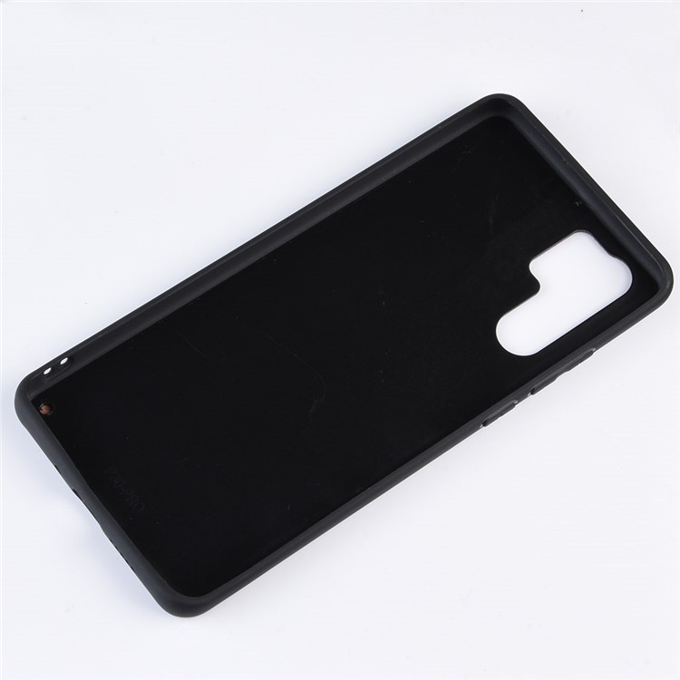 PU Leather Coated TPU Back Phone Casing for Huawei P30 Pro - Black-4