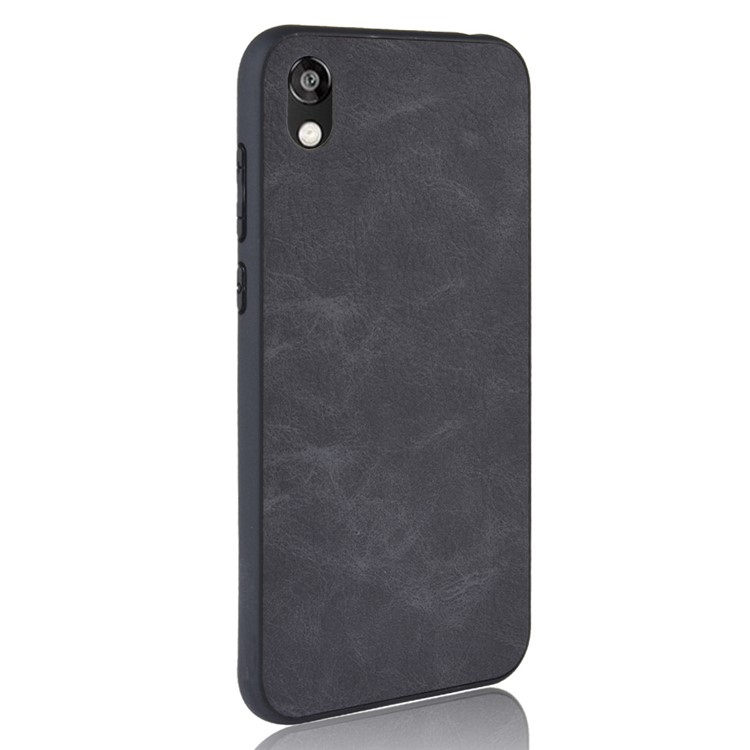 Revestimento De Couro Do Plutônio Revestido Do Couro Do Plutônio Para A Honra Do Huawei 8S / Y5 (2019) - Cinza Escuro-3