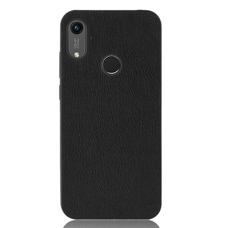 PU Leather Coated TPU Soft Case for Huawei Honor 8A / Y6 (2019) - Black-2