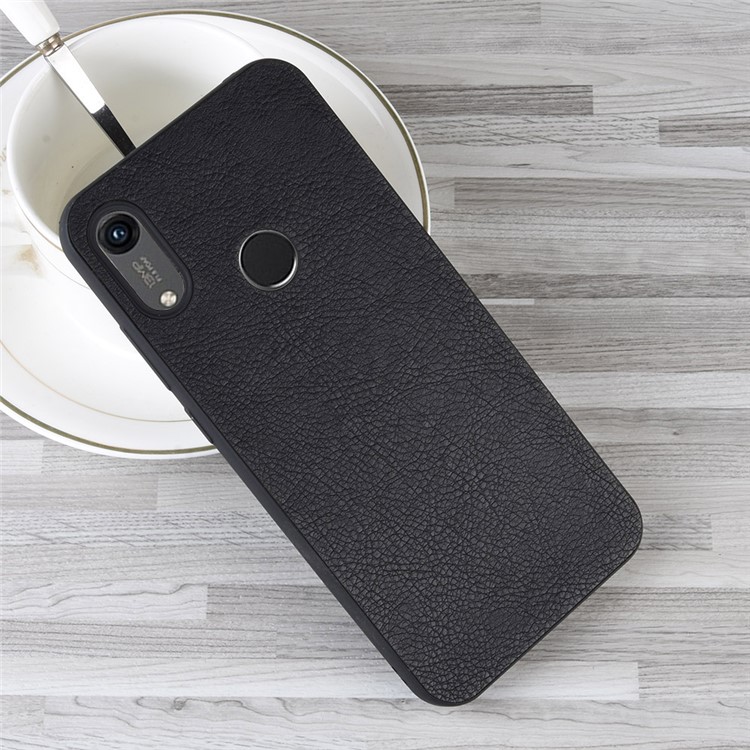 PU Leather Coated TPU Soft Case for Huawei Honor 8A / Y6 (2019) - Black-6