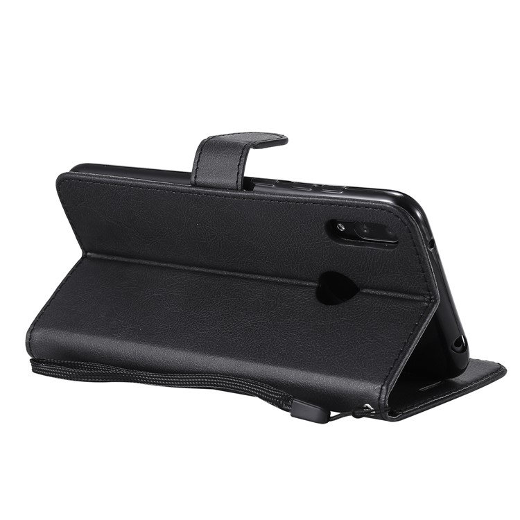 Wallet Leather Stand Case for Huawei Enjoy 9 / Huawei Y7 (2019) - Black-7