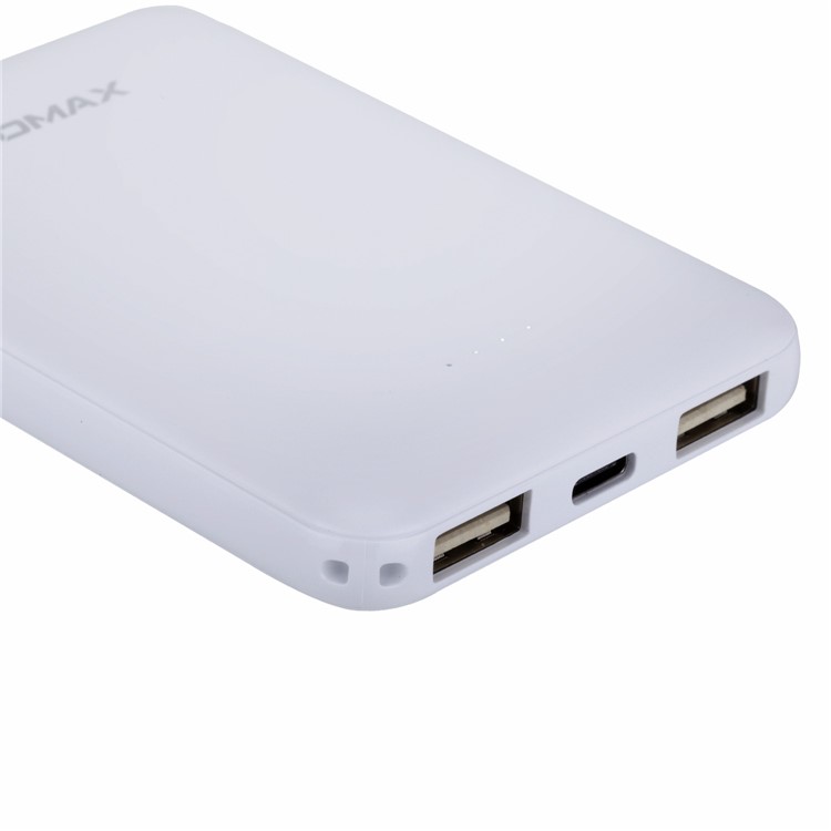 MOMAX iPower Card 2 Ultra-slim 2.1A 5000mAh Power Bank with Two USB Ports - White-6