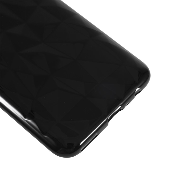 3D Diamond Grain Soft TPU Case for Huawei P Smart Plus 2019 / Enjoy 9s / Honor 10i - Black-3