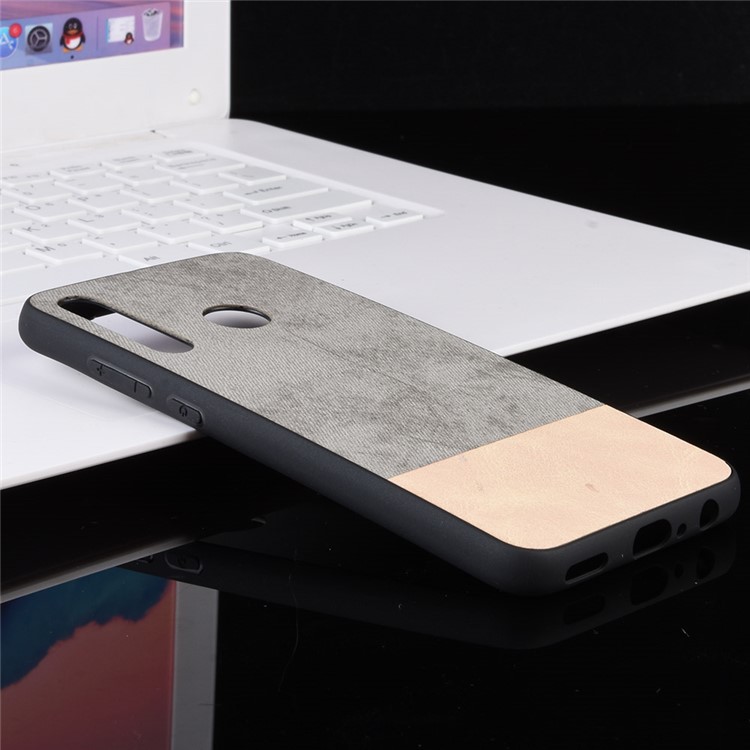 Bi-color Splicing PU Leather Coated PC + TPU Hybrid Case for Huawei P Smart Plus 2019 / Enjoy 9s / Honor 10i / Honor 20i - Grey-7