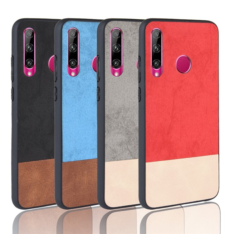 Bi-color Splicing PU Leather Coated PC + TPU Hybrid Case for Huawei P Smart Plus 2019 / Enjoy 9s / Honor 10i / Honor 20i - Grey-8