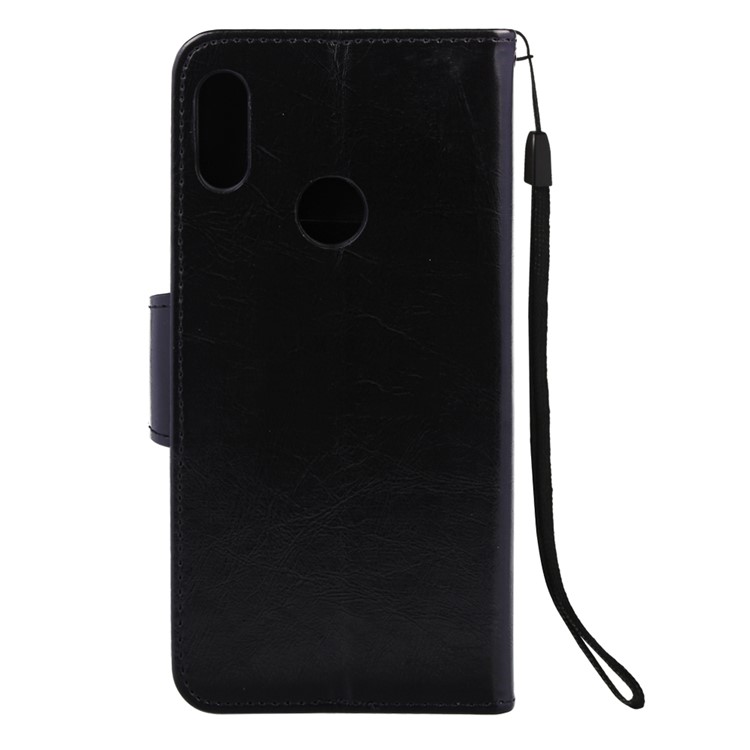 Retro Style PU Leather Wallet Stand Phone Cover for Huawei Honor 8A/Y6 (2019) - Black-3