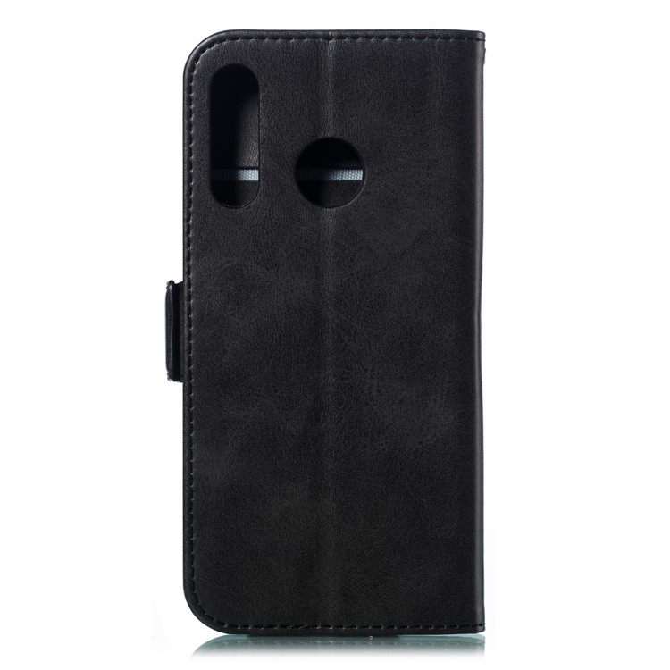 Leather Wallet Stand Flip Cover Phone Case for Huawei P30 Lite / nova 4e - Black-3