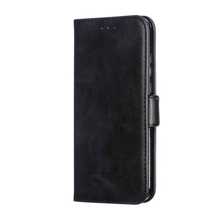 Leather Wallet Stand Flip Cover Phone Case for Huawei P30 Lite / nova 4e - Black-4