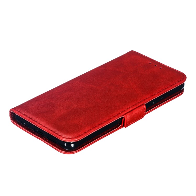 Leather Wallet Stand Flip Phone Case Cover for Huawei P30 - Red-10