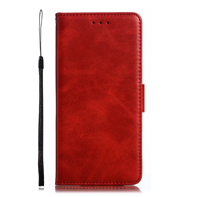 Leather Wallet Stand Flip Phone Case Cover for Huawei P30 - Red-2