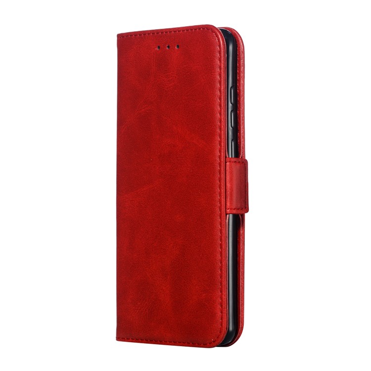 Leather Wallet Stand Flip Phone Case Cover for Huawei P30 - Red-4