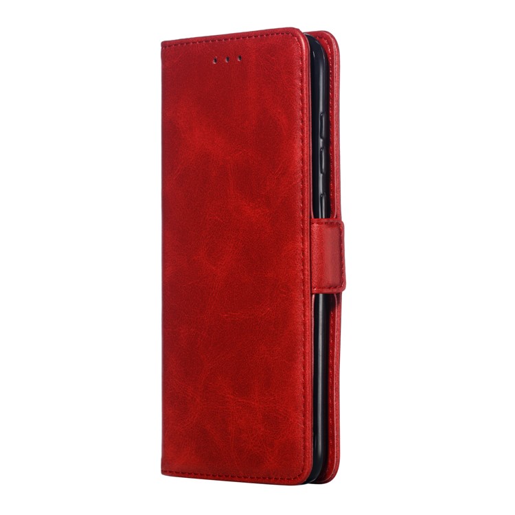 Leather Wallet Stand Flip Phone Case Cover for Huawei Y7 Pro (2019)/Enjoy 9/Y7 (2019) - Red-4