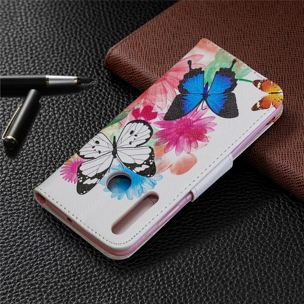 Custodia di Portafoglio in Pelle Per Stampare Pattern Per Huawei P Smart Plus 2019 / Goditi 9s/ Maimang 8 / Onore 10i - Farfalle Vivide-8