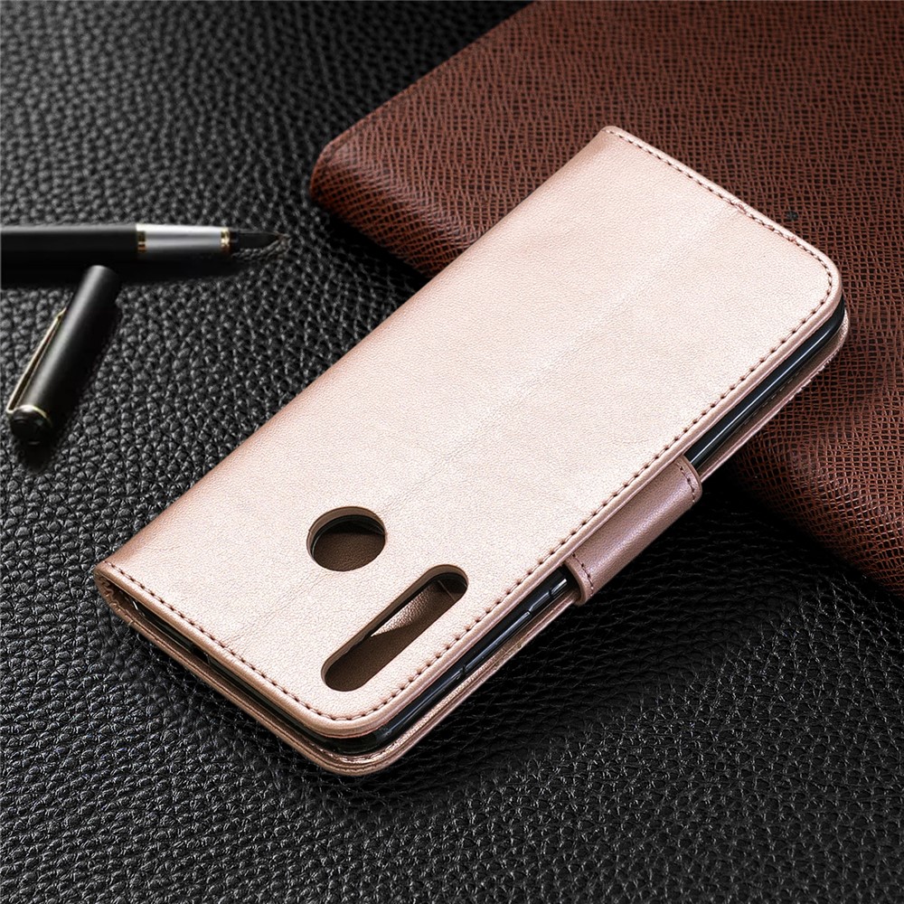 Imprint Butterfly Leather Wallet Case Для Huawei P Smart Plus 2019 / Наслаждайтесь 9s/ Maimang 8 / Честь 10i - Розовое Золото