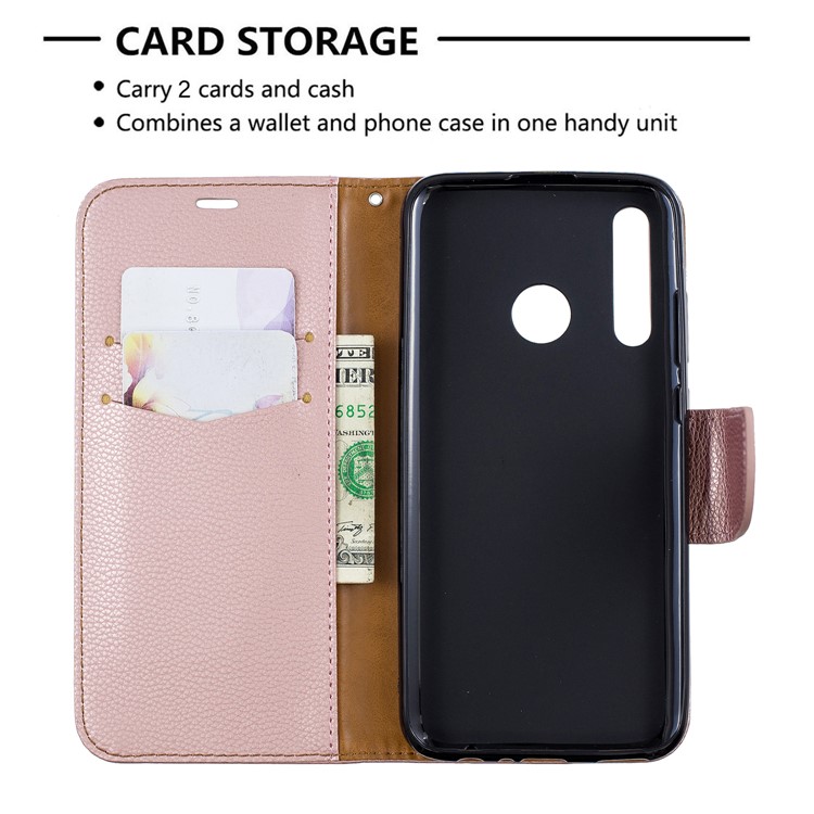 Litchi Skin Leather Wallet Case for Huawei P Smart Plus 2019 / Enjoy 9s / Honor 10i - Rose Gold-6