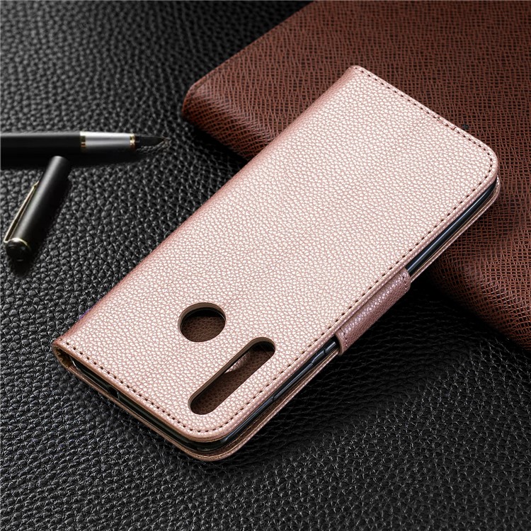 Litchi Skin Leather Wallet Case for Huawei P Smart Plus 2019 / Enjoy 9s / Honor 10i - Rose Gold-8