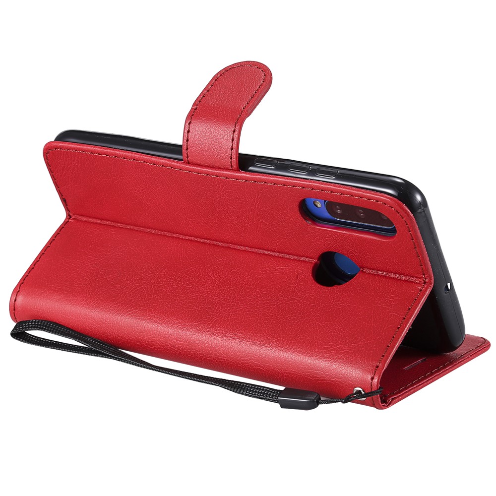 Embalagem Destacável Magnética Do Suporte Do Couro Da Carteira 2 In-1 Para O Huawei P30 Lite / nova 4e - Vermelho-9